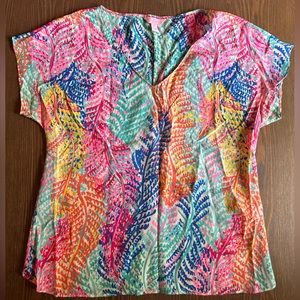 Lilly Pulitzer Asher Dolman Silk Top